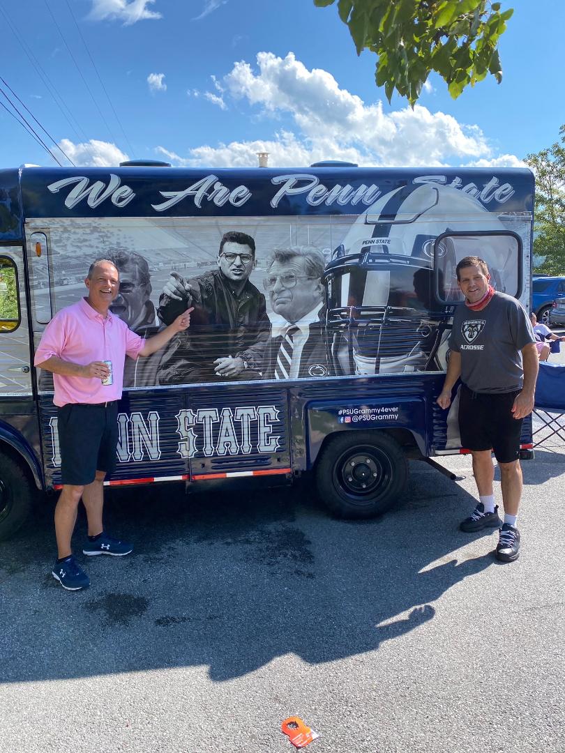 Jay Paterno by a Penn State Truck