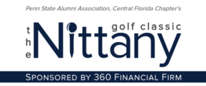 The Nittany Golf Classic logo with background and sponsor